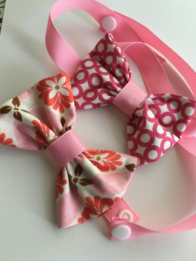 Ribbon and Fabric mini-bowtie tutorial